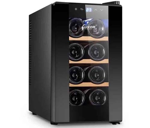 מקרר יין 8 בקבוקים דגם BCW25A מבית Luxor Premium צבע שחור - משלוח חינם
