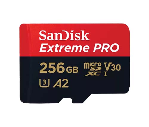 כרטיס זכרון SanDisk Extreme Pro microSDXC SDSQXCD-256G - בנפח 256GB