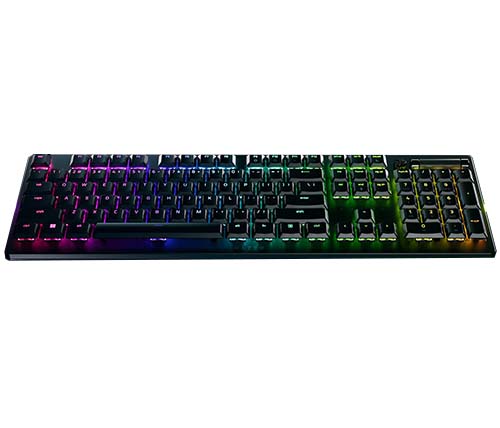 מקלדת גיימינג אלחוטית מכנית רייזר Razer DeathStalker V2 Pro כולל תאורת לד RGB, עברית אנגלית