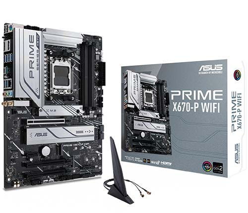 לוח אם Asus Prime X670P Wi-Fi AM5 DDR5 AMD