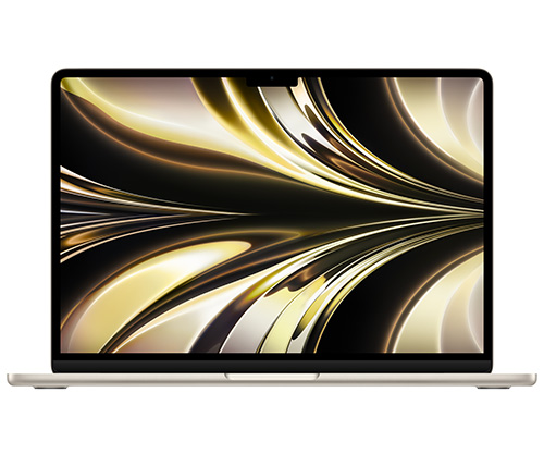 מחשב נייד "13.6 Apple MacBook Air 13 - 2022 Z15Z000E0 Apple M2 chip בצבע Starlight, כונן 512GB SSD, זכרון 16GB