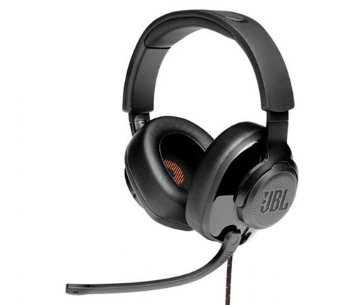 אוזניות גיימינג JBL + מיקרופון דגם Quantom 300 בצבע שחור