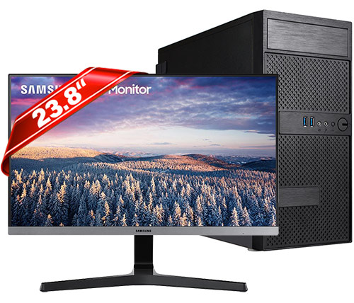 מחשב נייח IVORY הכולל מעבד i3-12100 Intel, זכרון 8GB, כונן 480GB SSD, לוח...