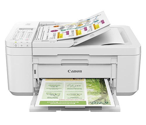 מדפסת משולבת CANON דגם PIXMA TR4651 WIFI פקס בצבע לבן 