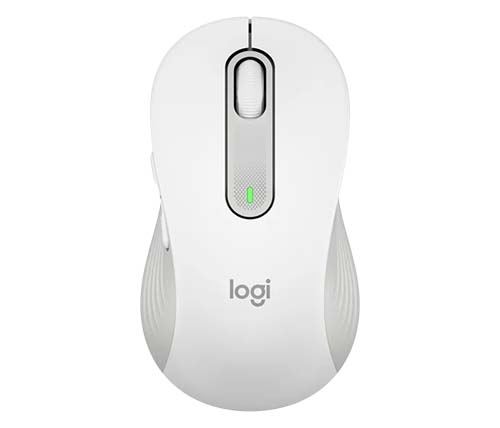 עכבר אלחוטי Logitech Signature M650 Large Wireless Mouse בצבע Off White