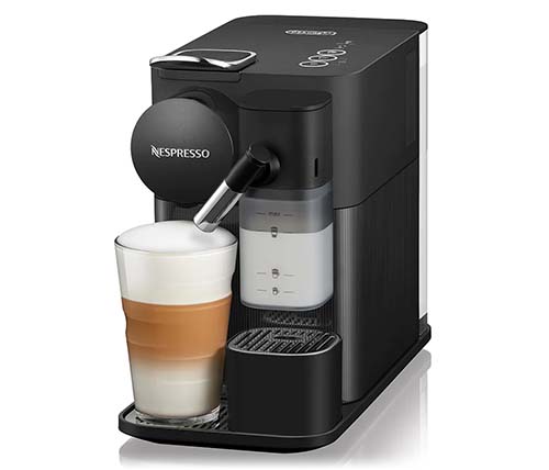 מכונת קפה נספרסו עם מקציף חלב Nespresso Delonghi Lattissima One EN510 בצבע שחור