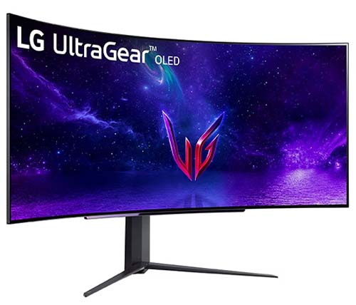 מסך מחשב גיימינג קעור LG 44.5” UltraGear 21:9 WQHD OLED 45GR95QE-B 240Hz 