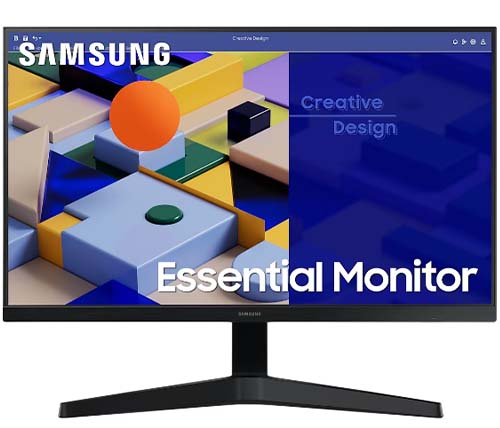 מסך מחשב "27 Samsung Essential S3 S31C S27C310EAM | פאנל IPS | קצב רענון 75Hz | חיבור VGA, HDMI | רזולוציה 1920x1080 Full HD 