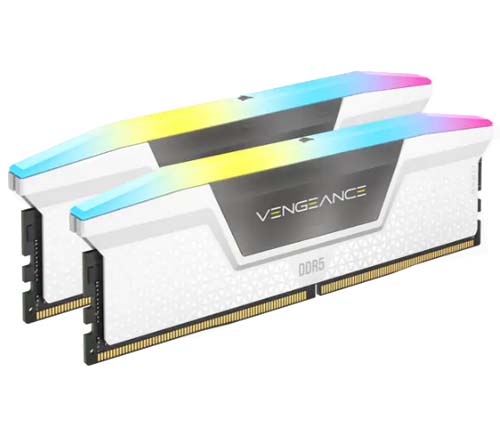 זכרון למחשב Corsair Vengenance RGB White CMH32GX5M2B5600C36WK DDR5 5600MHz 2x16GB 