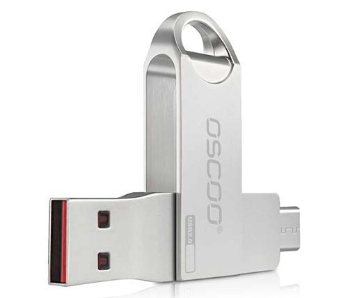 זכרון פלאש OSCOO Type-C and USB3.1 Dual OTG - בנפח 128GB - אייבורי ...