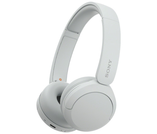 אוזניות אלחוטיות Sony WH-CH520 עם מיקרופון Bluetooth בצבע לבן