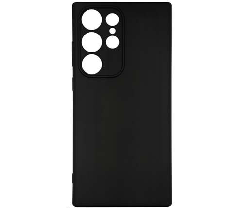 כיסוי סיליקון אחורי שחור Ivory Mobile לטלפון Samsung S23 Ultra 