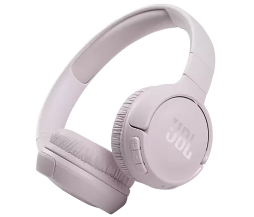 אוזניות JBL אלחוטיות בלוטוס 510BT בצבע ורוד עם מיקרופון