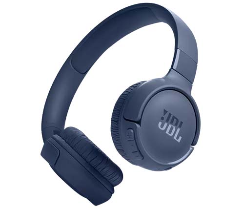 אוזניות אלחוטיות JBL TUNE 520BT Bluetooth עם מיקרופון בצבע כחול