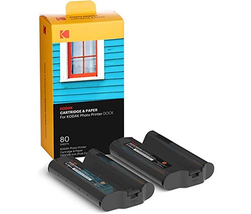 מארז דפי צילום למדפסת 80 יחידות Dock Plus PD460Y Kodak 