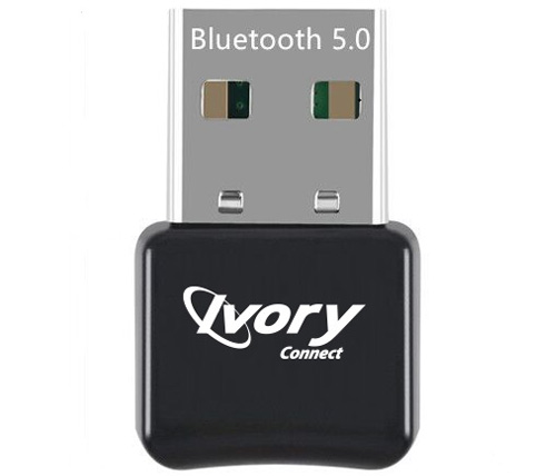 מתאם Ivory Connect Bluetooth USB 5.0 בצבע שחור