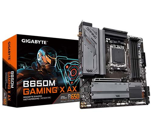 לוח אם Gigabyte B650M Gaming X AX AM5 DDR5 Micro ATX 