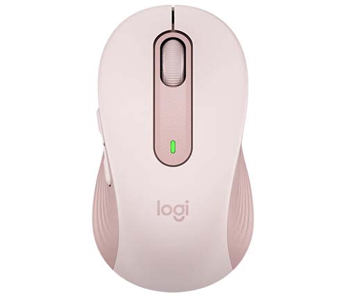 עכבר אלחוטי Logitech M650 Bluetooth בצבע ורוד, גודל Large