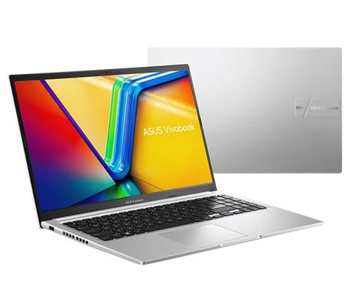מחשב נייד עם מסך מגע "15.6 ASUS Vivobook X1502ZA-E8934W i5-1235U בצבע Icelight Silver, כונן 256GB SSD זכרון 8GB ומ.גרפי Intel® UHD