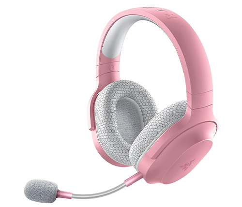 אוזניות גיימינג אלחוטיות בצבע ורוד עם מיקרופון Razer Barracuda X 