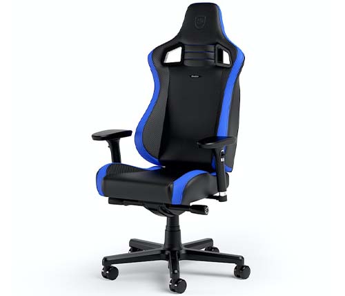 כיסא גיימינג Noblechairs EPIC COMPACT  בצבע שחור כחול וקרבון - משלוח חינם