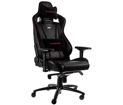 כיסא גיימינג Nobleschairs Epic Gaming בצבע שחור ואדום - משלוח חינם 