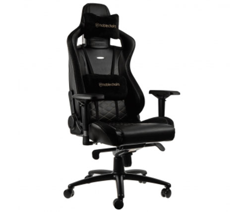 כיסא גיימניג Noblechairs Epic Gaming Chair בצבע שחור/זהב- משלוח חינם
