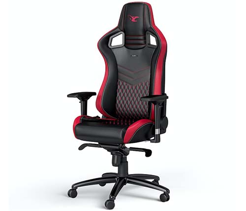 כיסא גיימינג Noblechairs  EPIC MOUSESPORTS EDITION  בצבע שחור ואדום - משלוח חינם