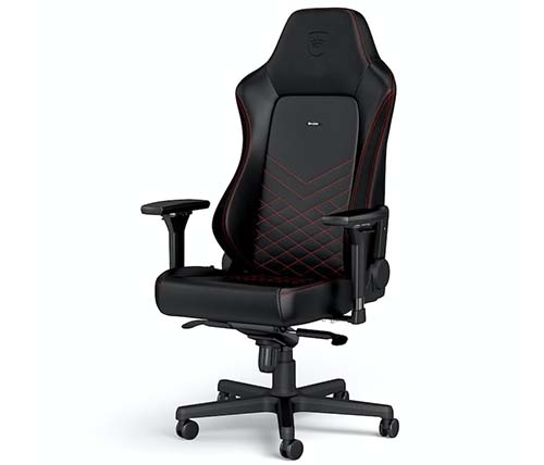 כיסא גיימינג Noblechairs Hero Gaming בצבע שחור ואדום - משלוח חינם