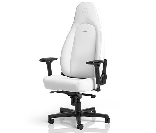 כיסא גיימינג Noblechairs Icon White Edition בצבע לבן - משלוח חינם