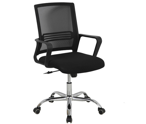 כיסא משרדי שחור עם רשת Ivory Style CFO1 – משלוח חינם