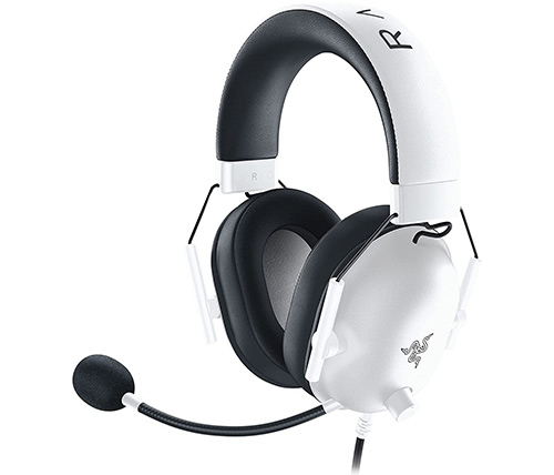 אוזניות גיימינג עם מיקרופון Razer BlackShark V2 X בצבע לבן PL