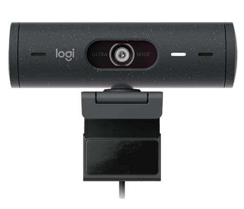 מצלמת רשת עם מיקרופון Logitech Brio 500 FHD בצבע Graphite