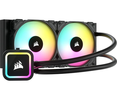 קירור נוזלי למעבד Corsair iCUE H100x RGB Elite 240mm 