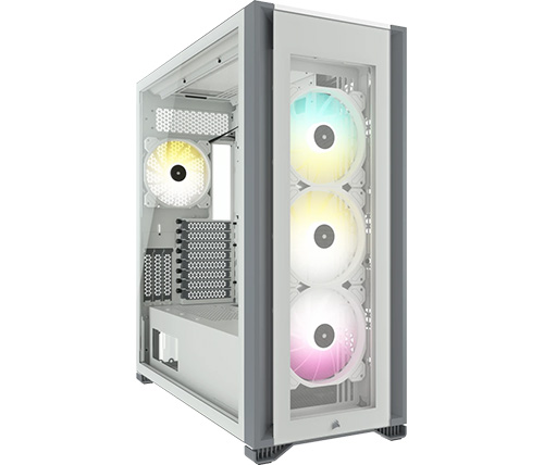מארז מחשב Corsair iCUE 7000X RGB Tempered Glass Full-Tower ATX PC Case - White בצבע לבן