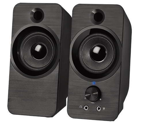 סט רמקולים למחשב 2.0 Ivory Sound דגם IS330 בצבע שחור