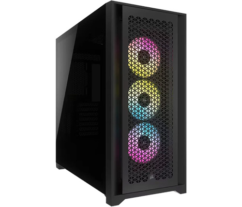 מארז מחשב Corsair iCUE 5000D RGB Airflow Mid-Tower Case בצבע שחור