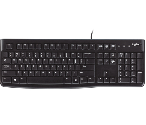 מקלדת מחשב Logitech K120 עברית אנגלית
