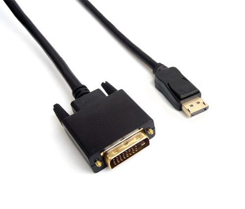 כבל מסך DisplayPort ל- DVI זכר Ivory Conect באורך כ-1.8 מטר 