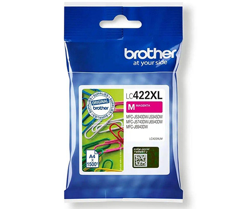 ראש דיו מקורי Brother דגם LC422XLM בצבע מגנטה