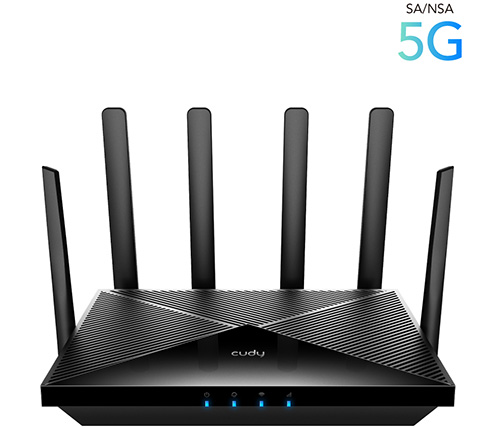 ראוטר אלחוטי + מודם סלולרי Cudy P5 5G SA/NSA AX3000 Wi-Fi 6 CPE Router כולל אפליקציה בעברית
