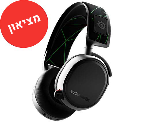 מציאון - אוזניות גיימינג עם מיקרופון Steelseries Arctis 9X Bluetooth ל Xbox אלחוטיות בצבע שחור וירוק - מוחדש