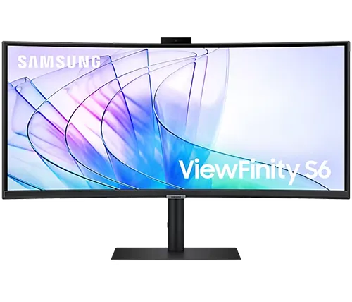 מסך מחשב רחב קעור עם מצלמה 34 אינץ Samsung ViewFinity S65VC HDR 21:9 WQHD Business S34C650VAM
