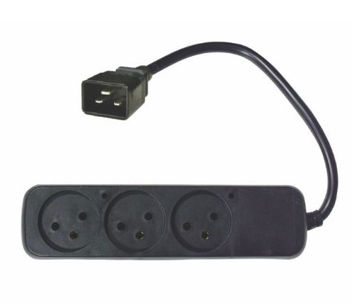 מפצל UPS C20 ל- 3 שקעים ישראלים Wise Electric