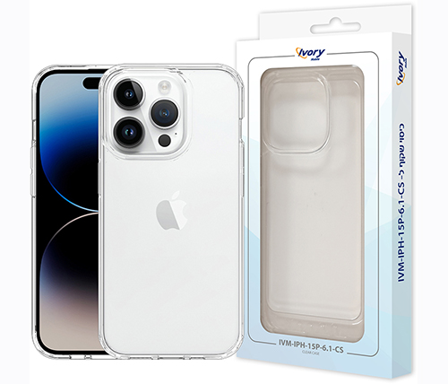 מגן לאייפון iPhone 15 Pro שקוף Ivory Mobile