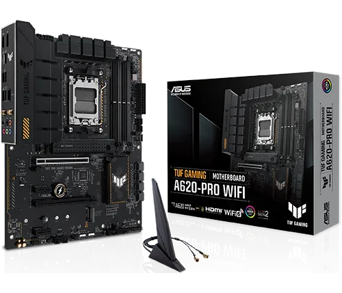 לוח אם Asus TUF Gaming A620-PRO WIFI DDR5 AM5 AMD
