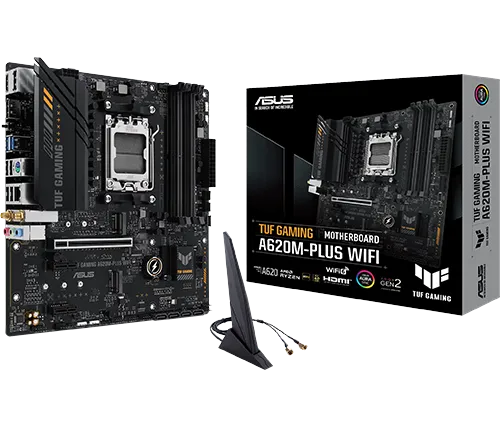 לוח אם Asus TUF Gaming A620M-PLUS WIFI DDR5 AM5 AMD