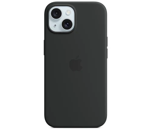 כיסוי סיליקון ל Apple iPhone 15 עם MagSafe - שחור