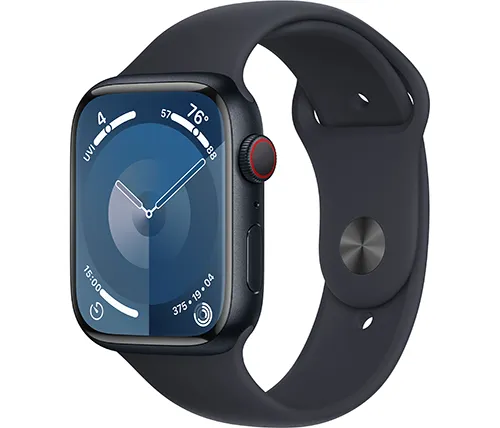 שעון חכם אפל Apple Watch Series 9 GPS + Cellular 45mm בצבע Midnight Case עם רצועת Midnight Band בגודל M/L