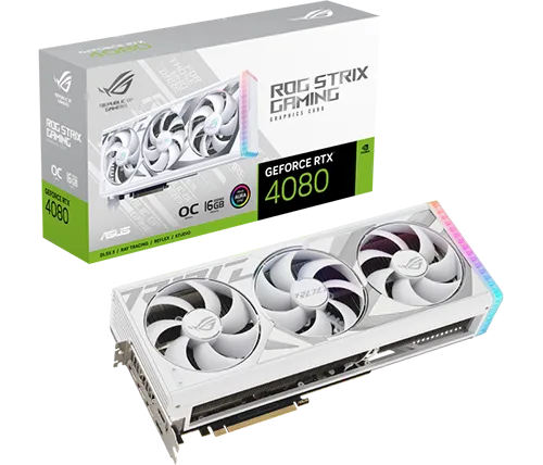 כרטיס מסך Asus ROG Strix GeForce RTX 4080 16GB GDDR6X White OC Edition